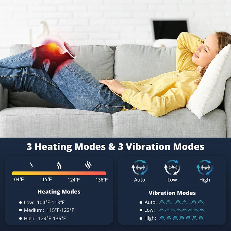 Medcursor Wireless Heated Knee Pad Massager With Vibration