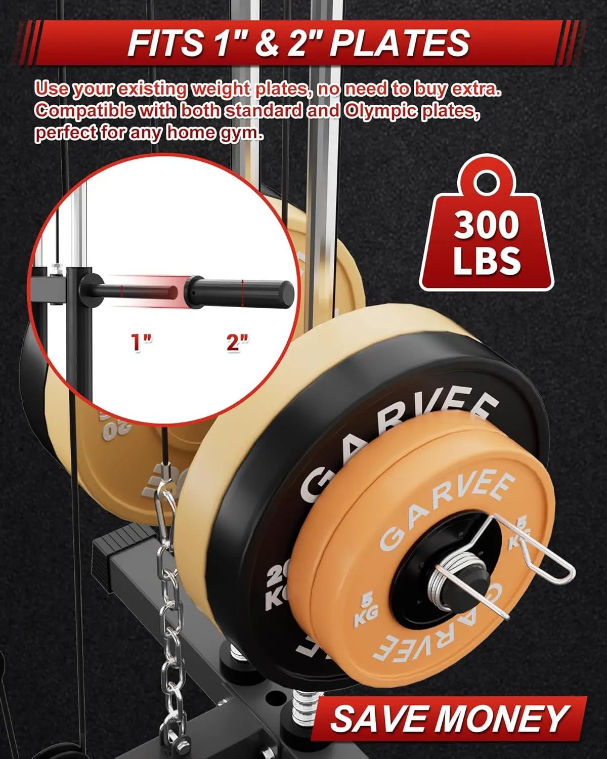 HiMISS All In One Home Gym Chest Press LatPulldown