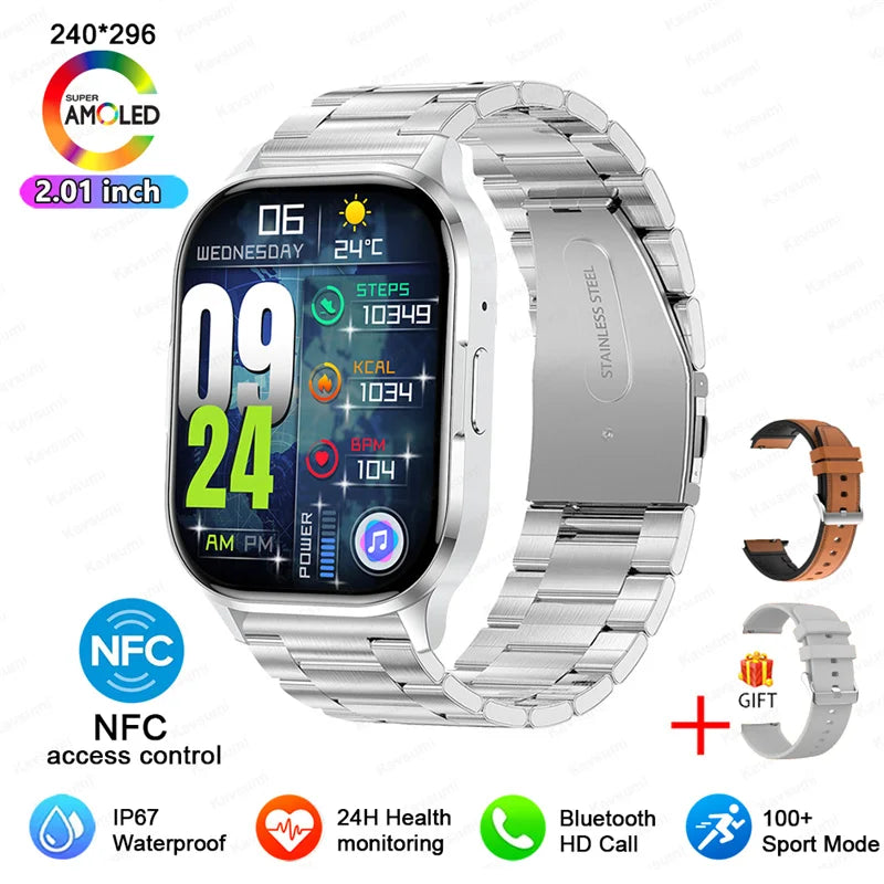Ultra Thin Smartwatch With Bluetooth Calling And Health Tracking