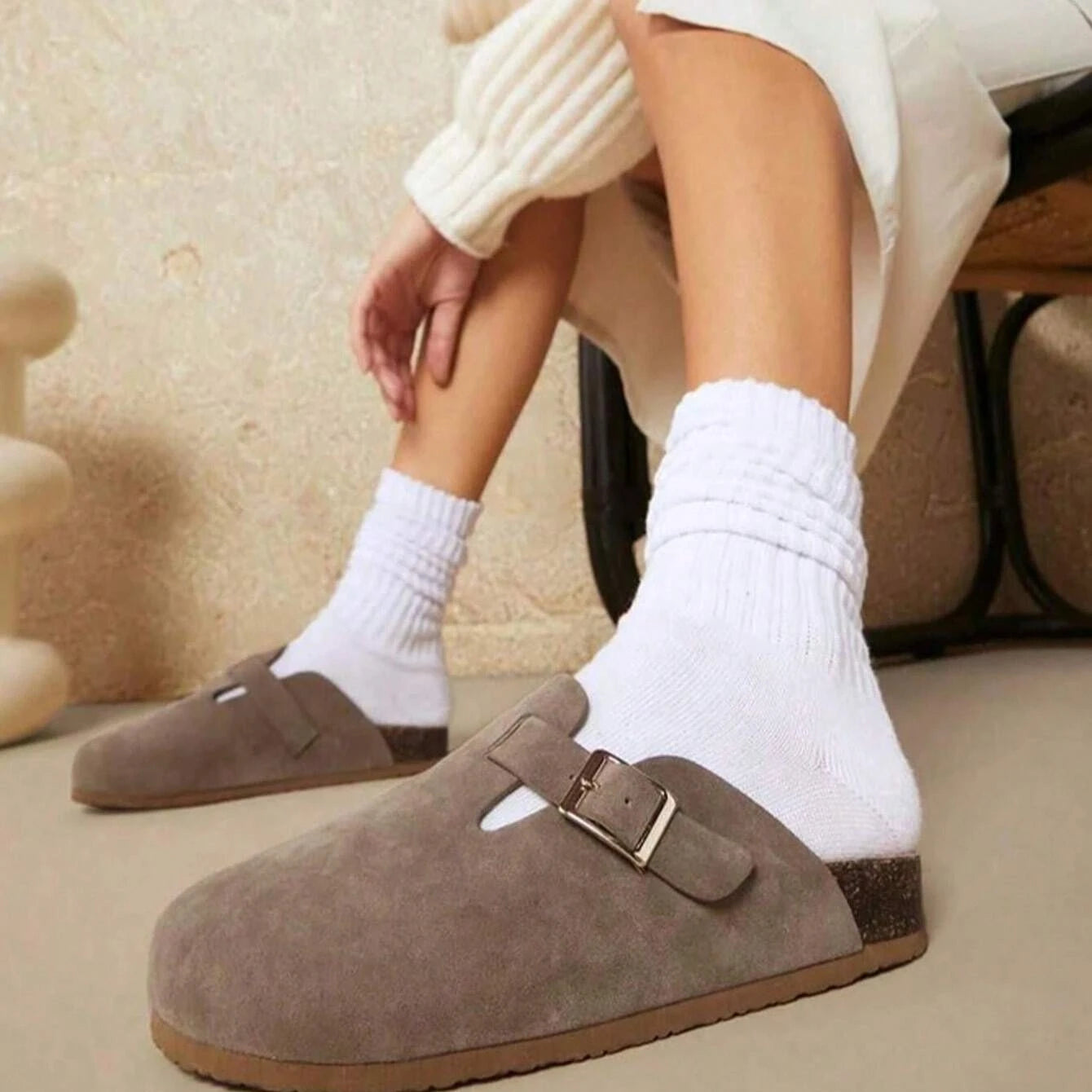Women's Slouch Knit Socks Six Pairs Pack Winter Casual Crew