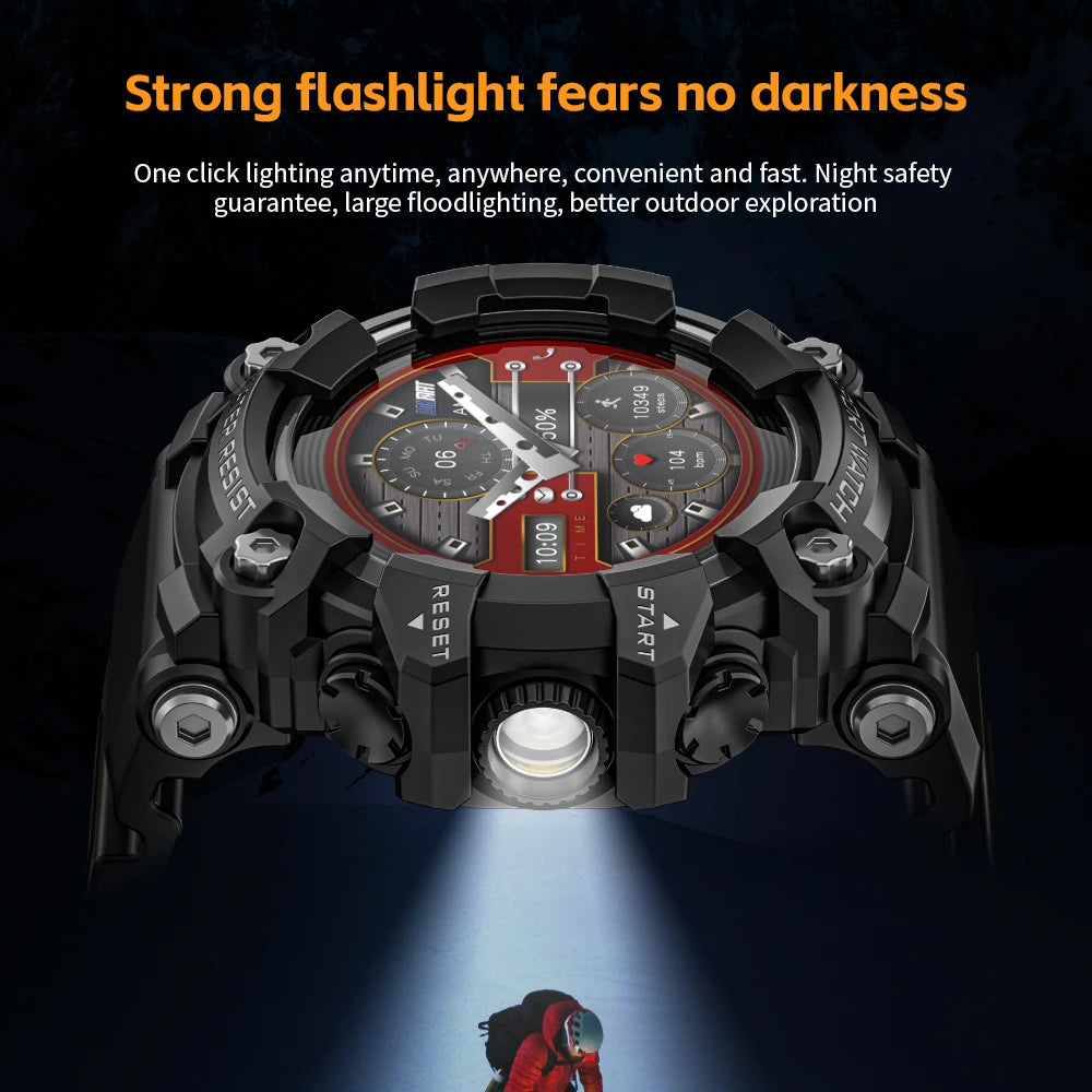 LOKMAT Rugged Sport Smart Watch Attack-GT Bluetooth Calls Waterproof