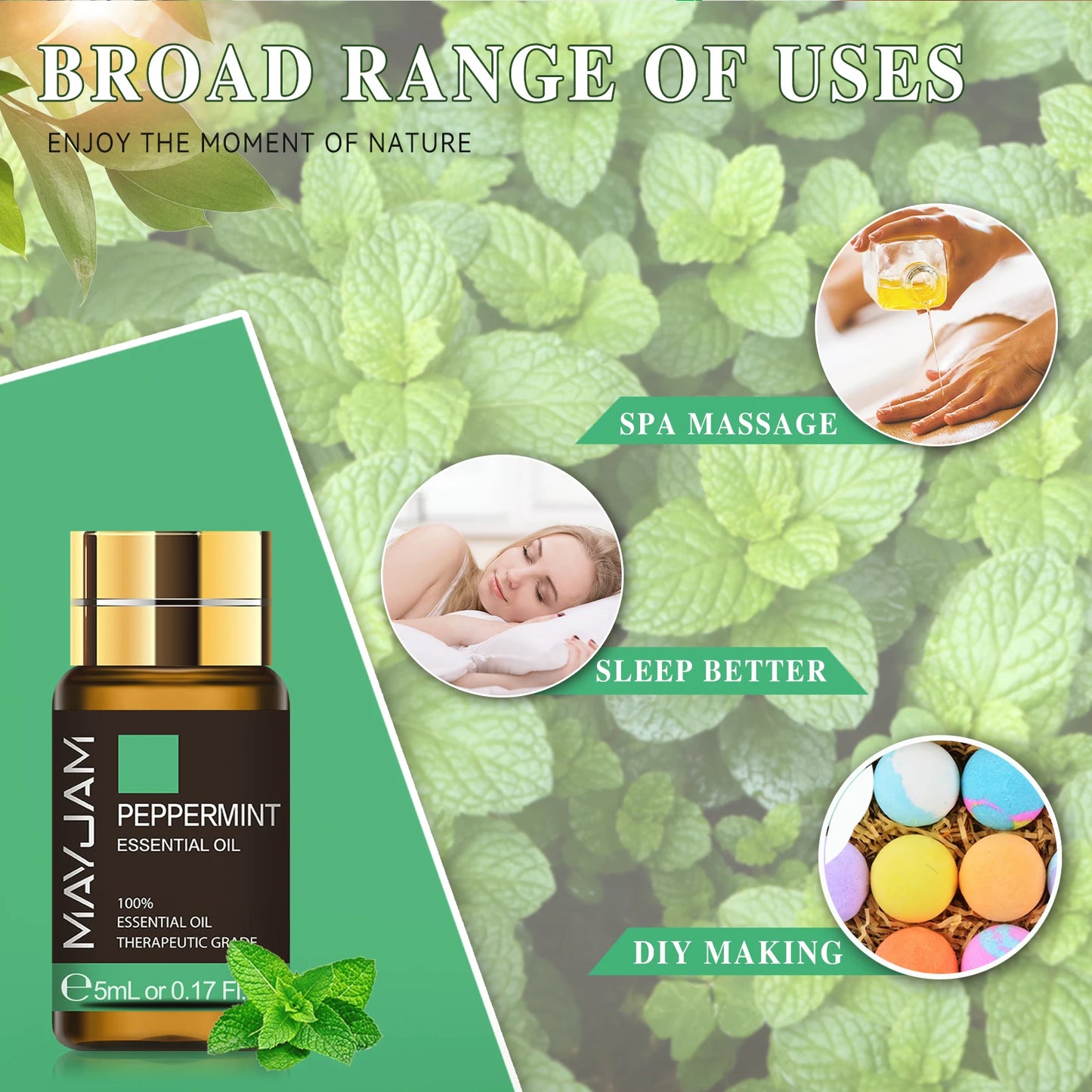 MAYJAM 35 Bottles Essential Oils Set For Humidifier Lavender Eucalyptus