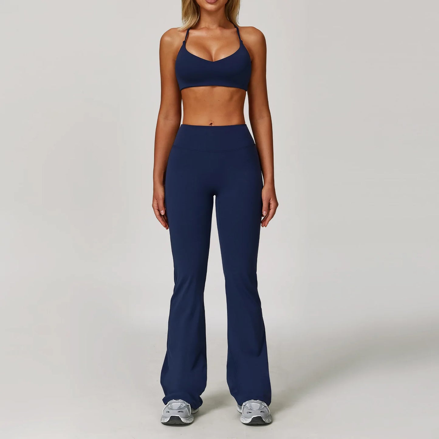 Women Yoga Set 3 Piece Gym Wear High Waist Leggings