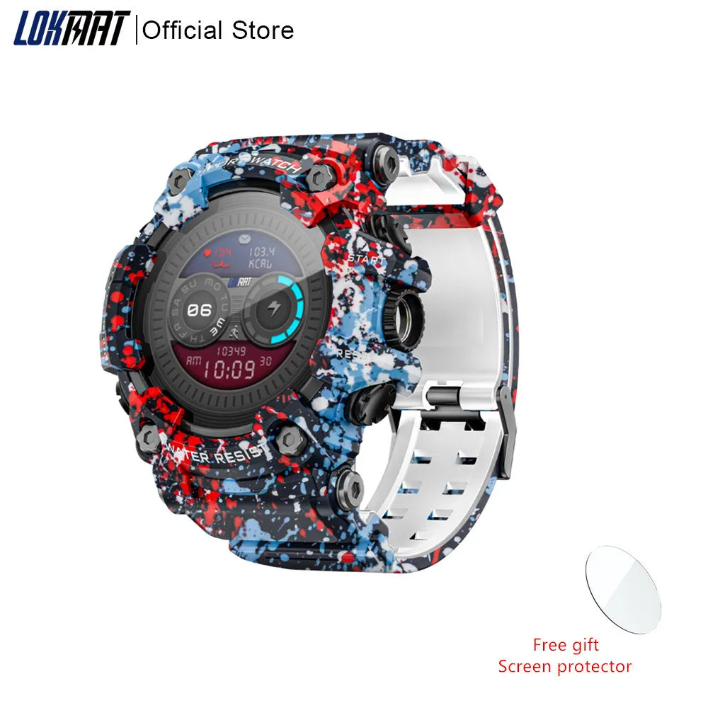 LOKMAT Rugged Sport Smart Watch Attack-GT Bluetooth Calls Waterproof