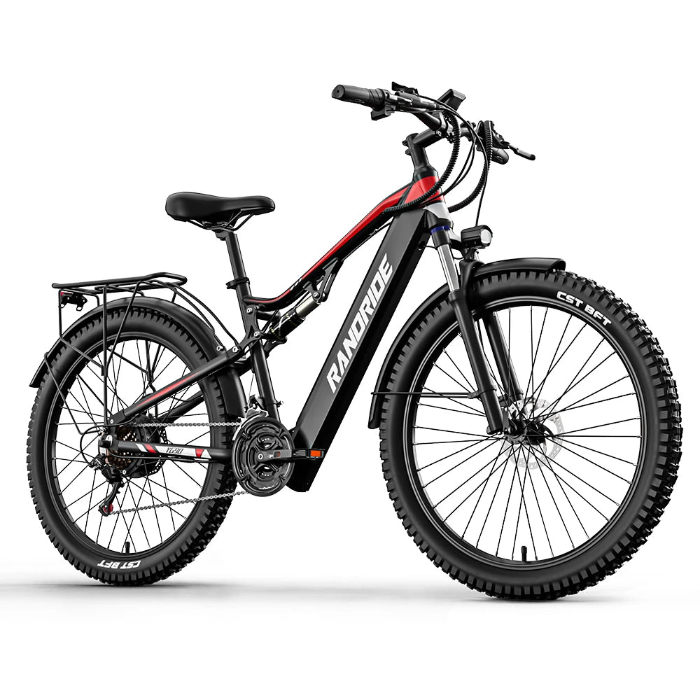 RANDRIDE YG90 1000W Full Suspension Electric Mountain Bike