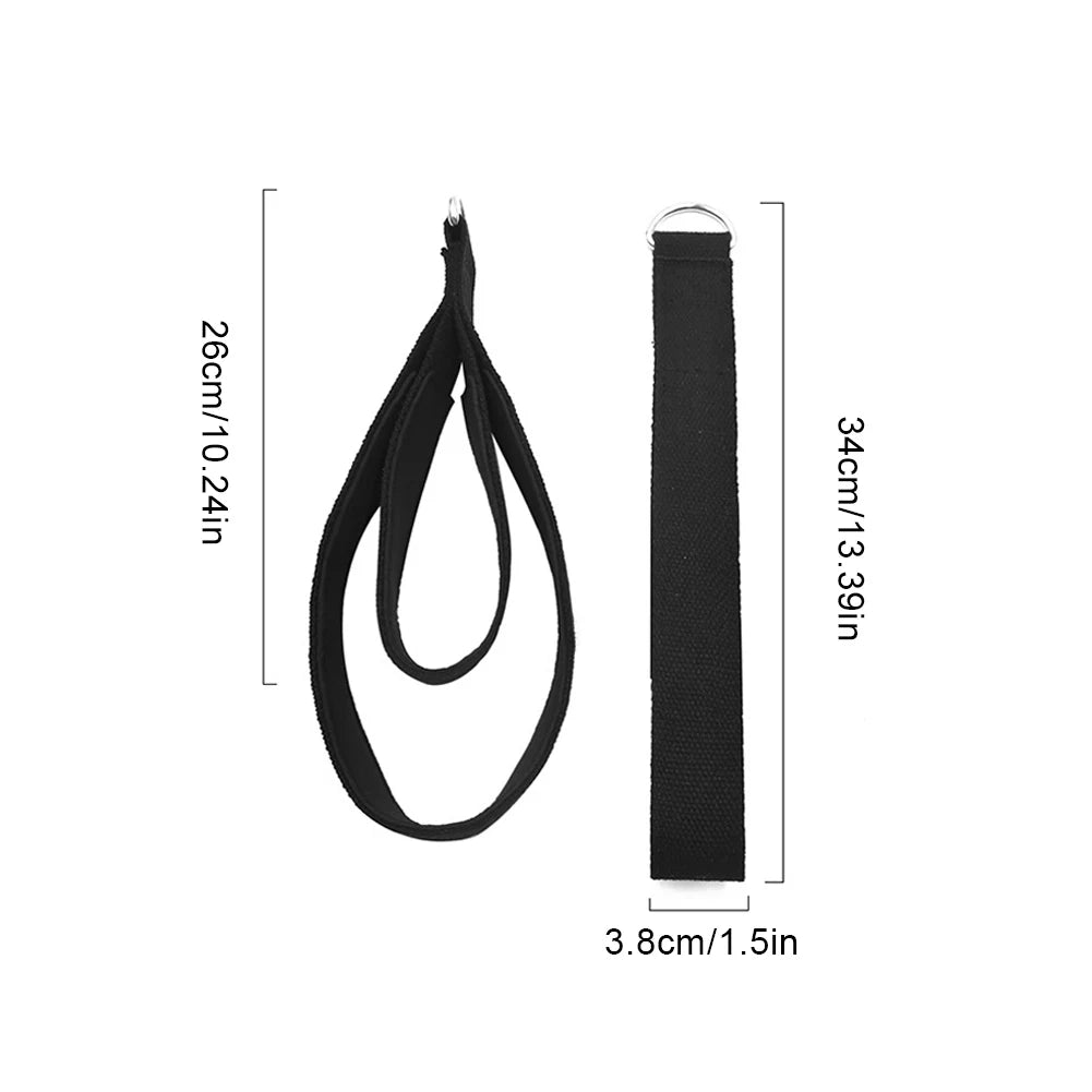 2PCS Pilates Straps Pilates Double Loop Straps Fitness D-Ring Straps Yoga Strap Exercise Accessories for Home Gym Workouts