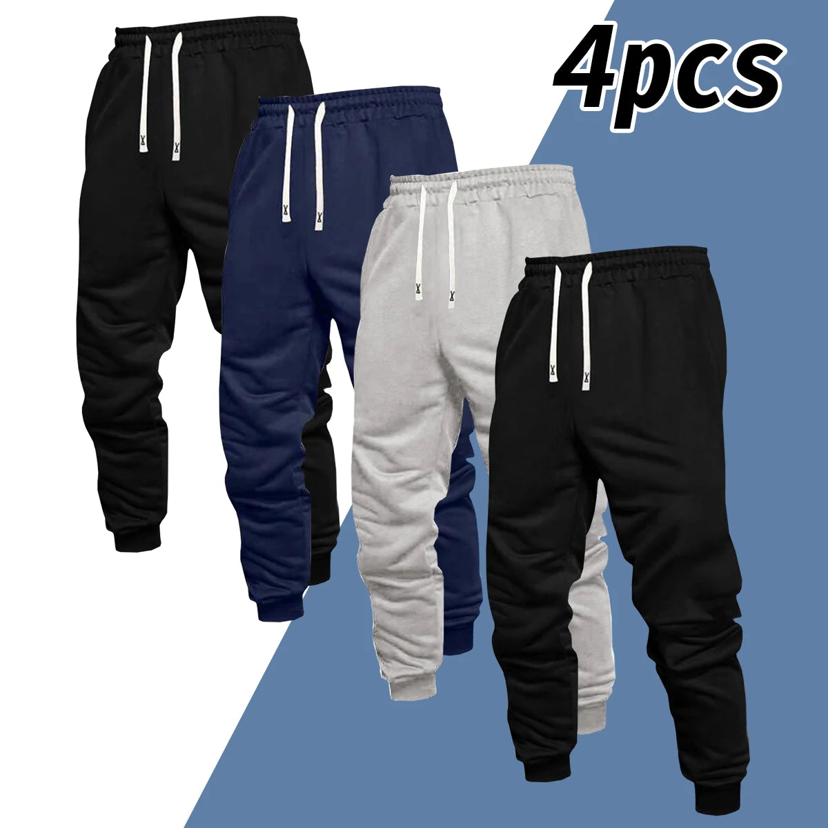 Men's Casual Jogger Pants With Drawstring For Outdoor Wear All Year