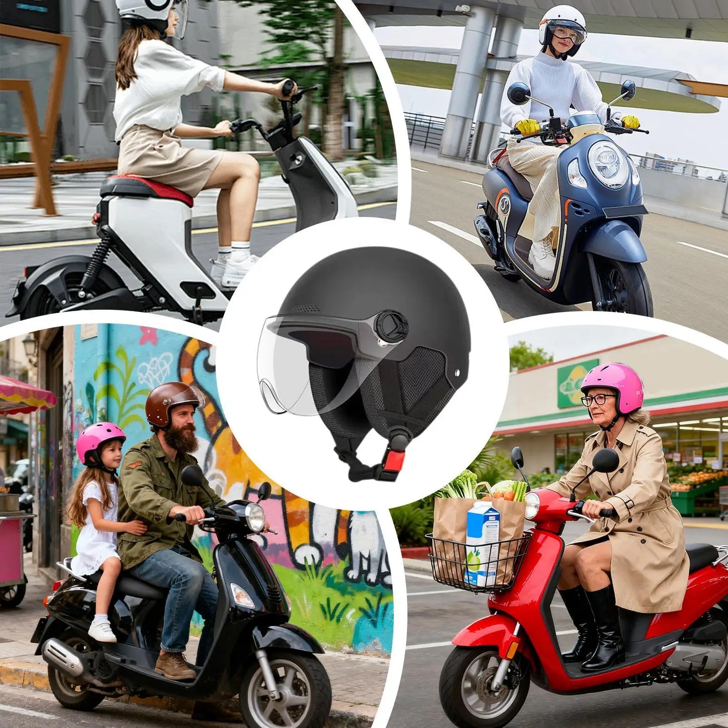 Ultralight EBike Helmet With Ear Protection For Electric Scooters