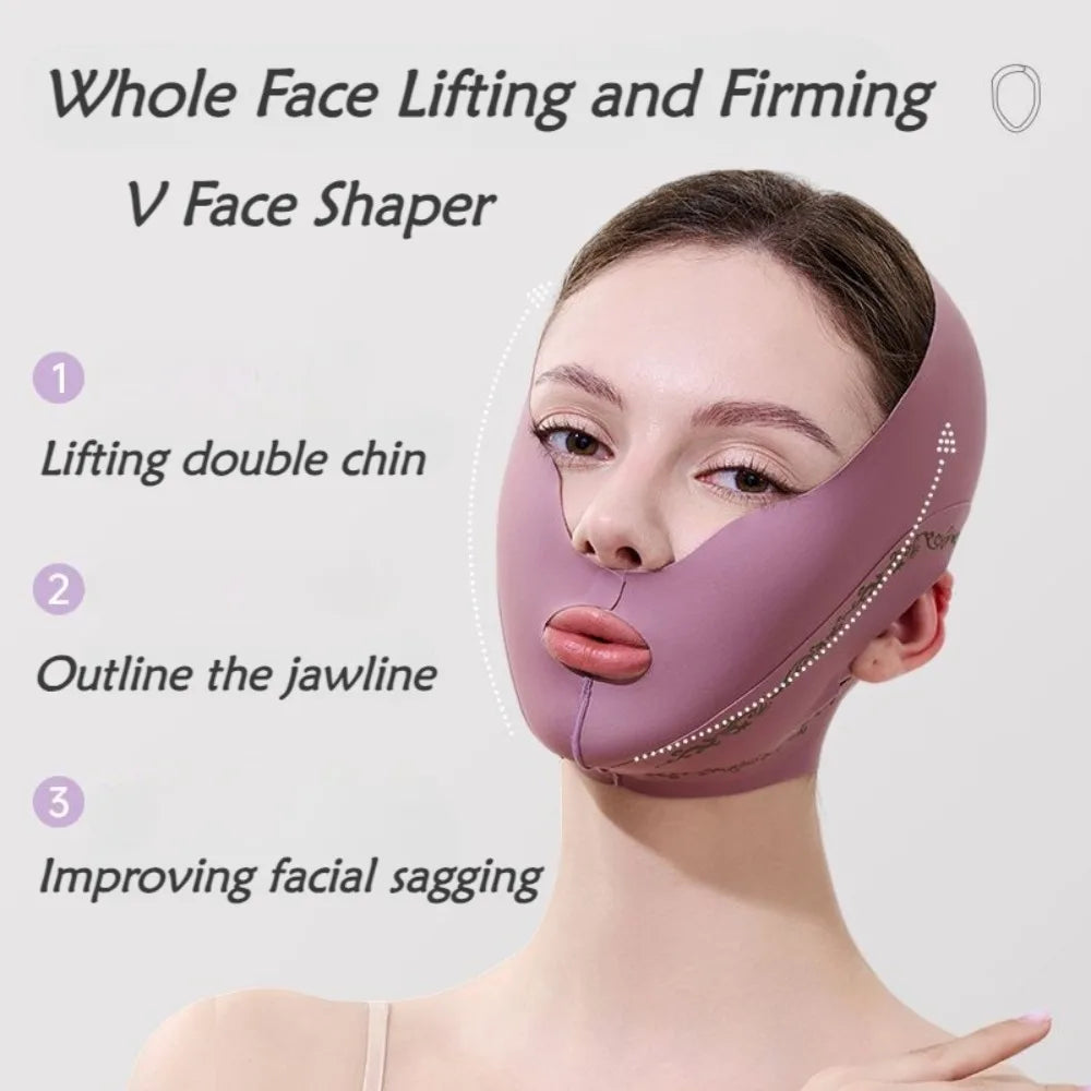 Upgraded Face Slimming Bandage V Line Face Shaper Chin Cheek Lifting Belt Anti Wrinkle Band Facial Massage Strap Skin Care Tools