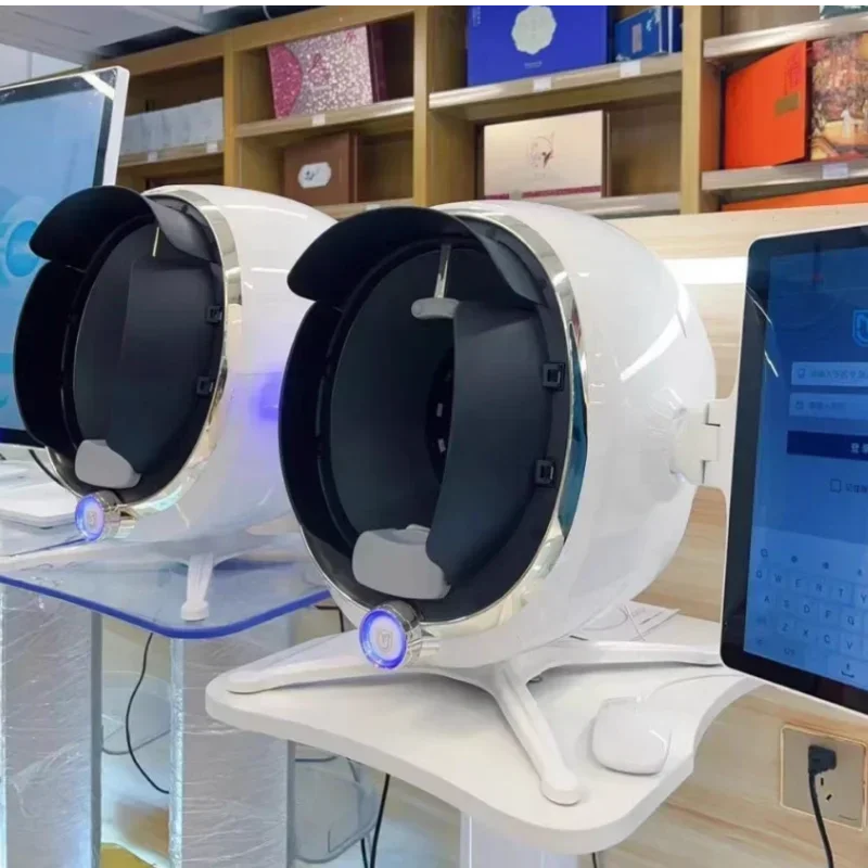 3D Skin Scanner Care Facial Analyzer Monitor Machine Magic Mirror Portable TestingEnglish Detector Face Camera Test Analysis