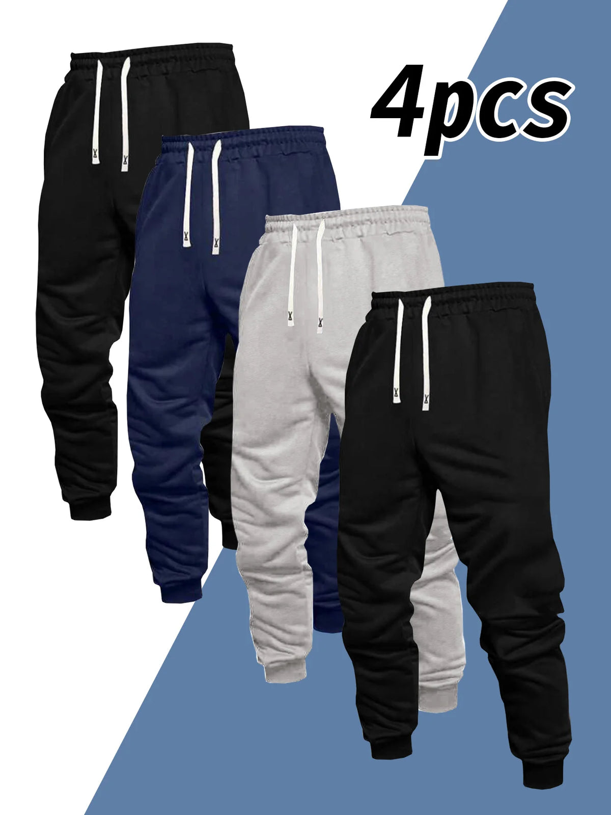 Men's Casual Jogger Pants With Drawstring For Outdoor Wear All Year