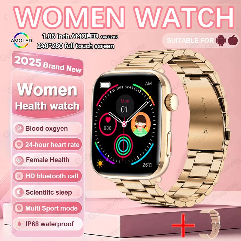AI Smart Diagnosis Watch HRV PPG Blood Pressure Health Monitor NFC IP68