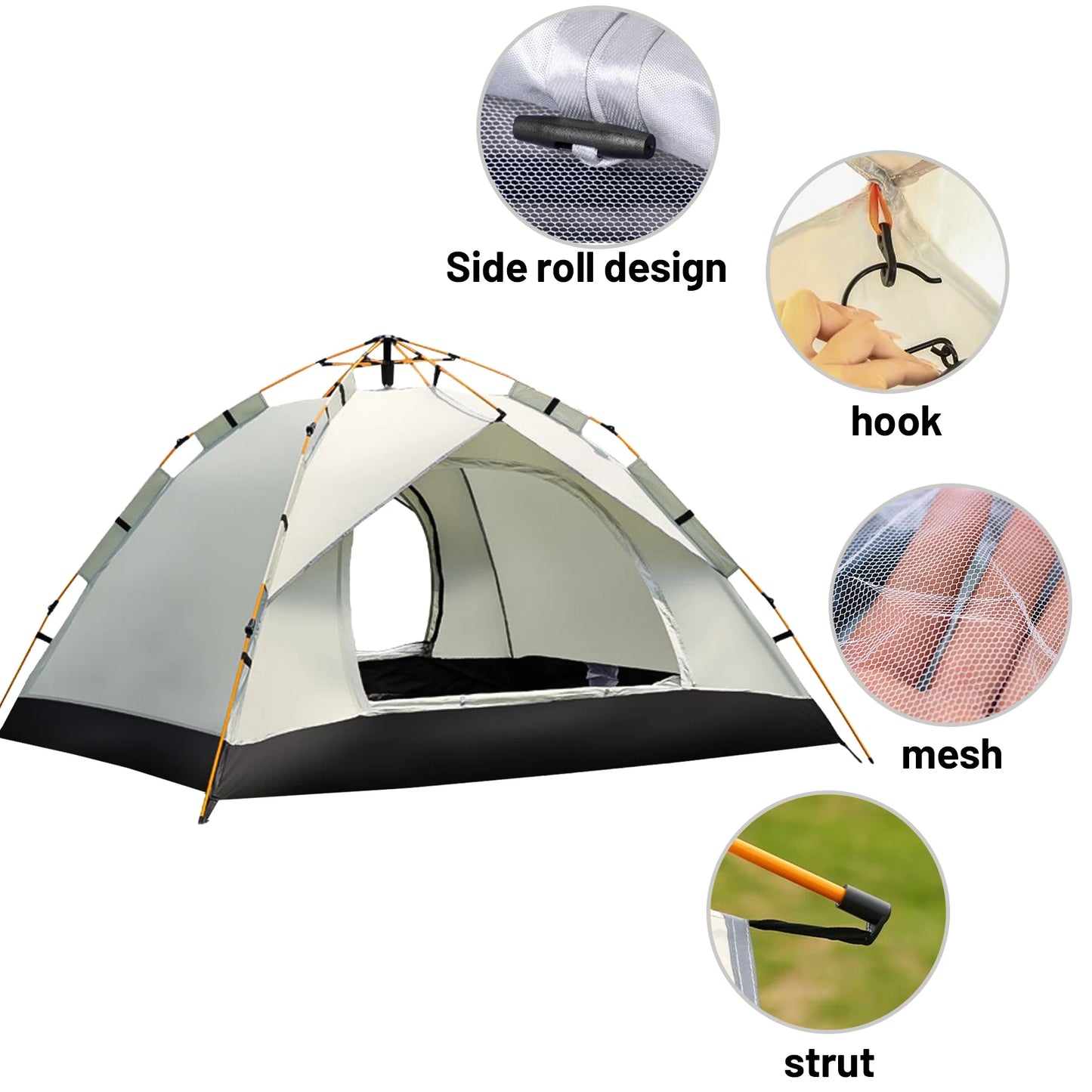Pakicetus Compact Auto Tent Sunshade Quick Setup All Weather