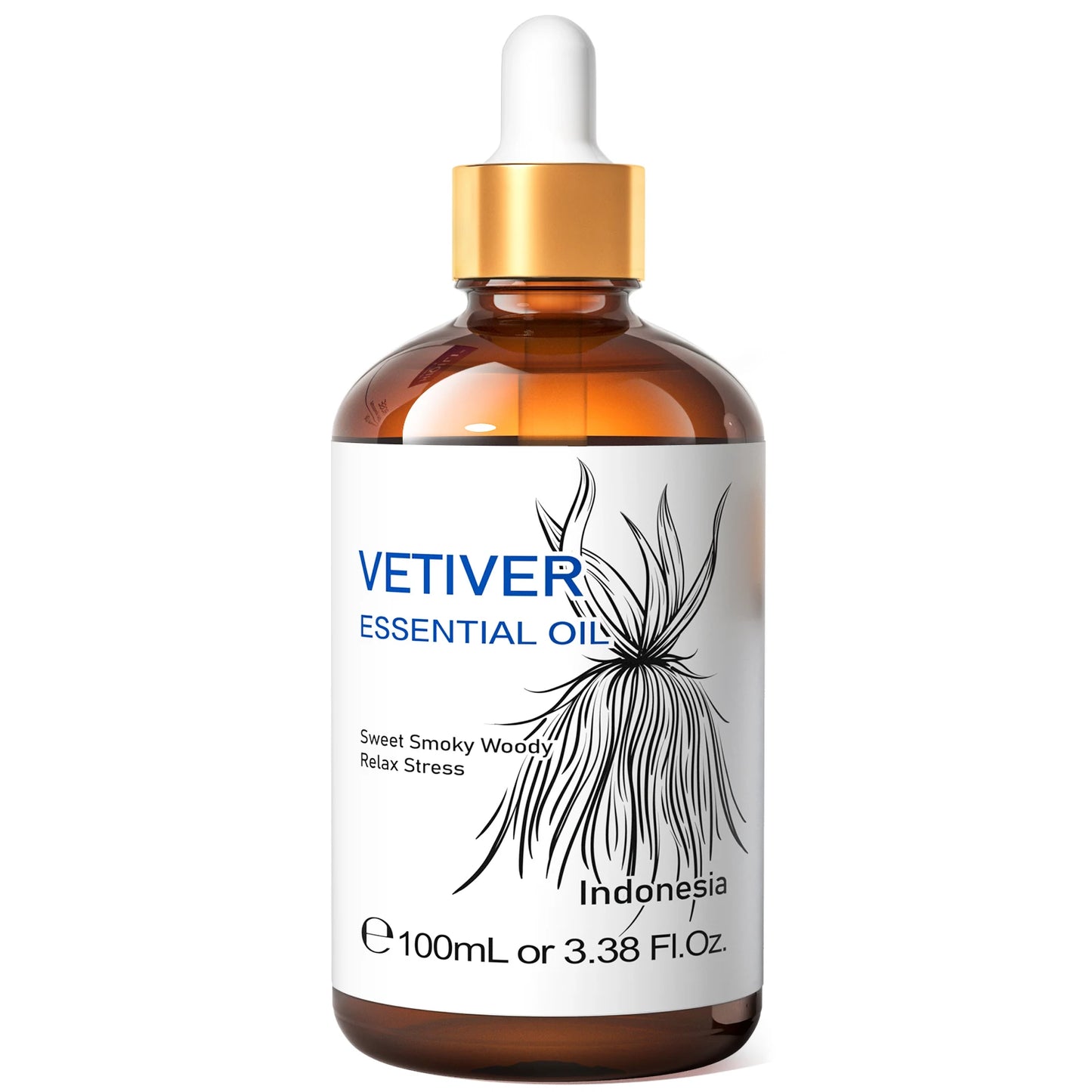 HIQILI Vetiver Essential Oil Pure for Aromatherapy and Diffuser