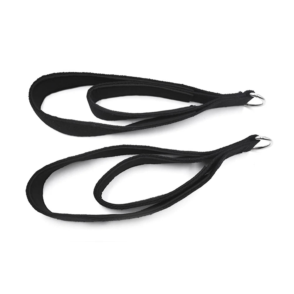 2PCS Pilates Straps Pilates Double Loop Straps Fitness D-Ring Straps Yoga Strap Exercise Accessories for Home Gym Workouts
