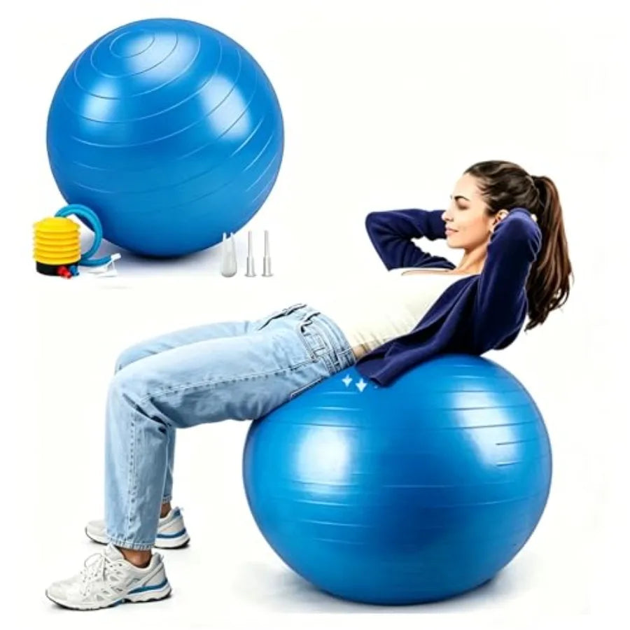 Explosion Proof Yoga Stability Ball With Pump For Fitness Training