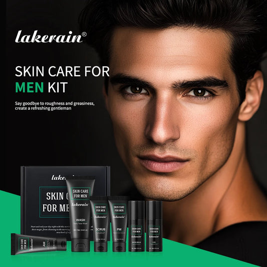 Lakerain Men Skin Care Set Hydration Oil Control SPF20