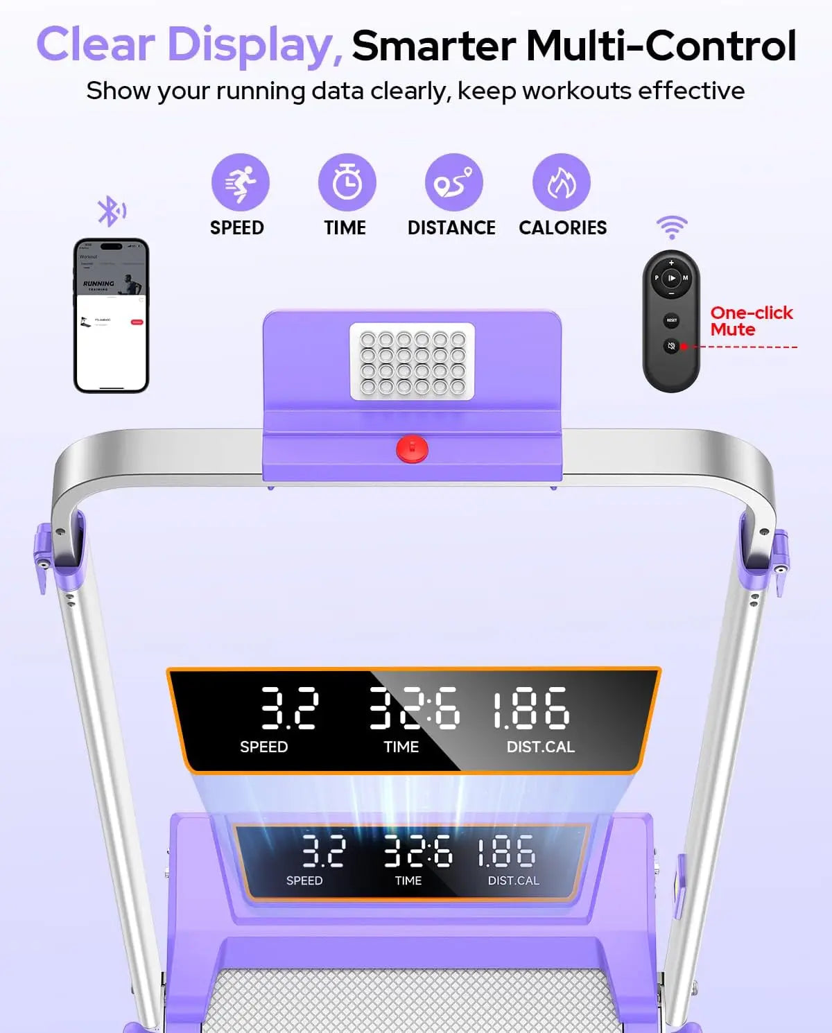 Walking Pad Treadmill With Incline And Adjustable Height