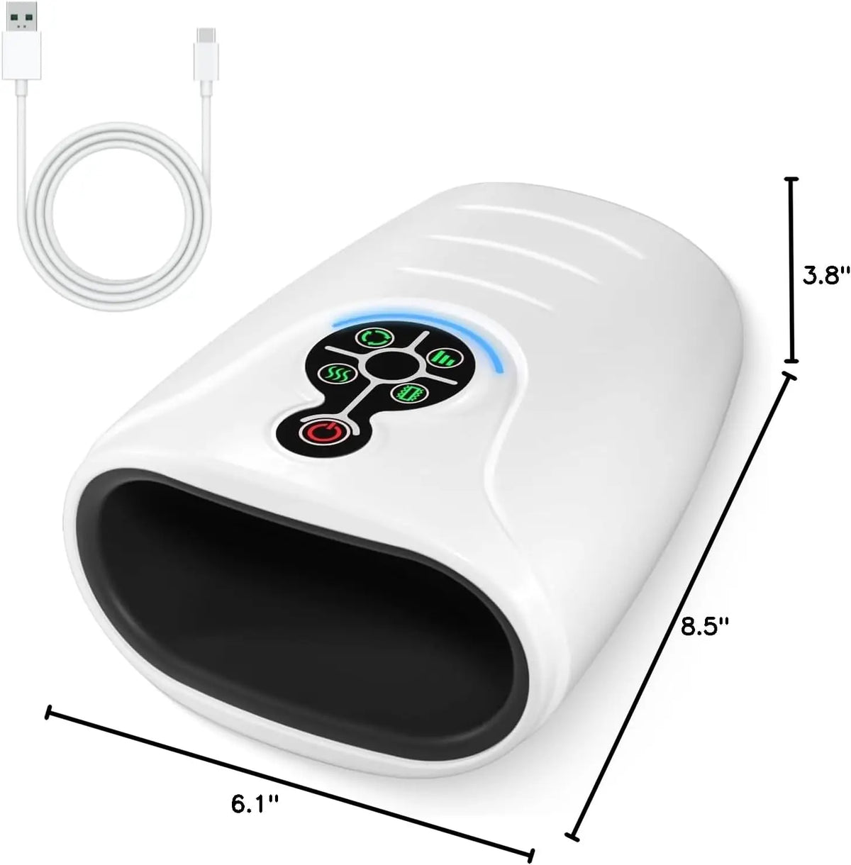 LINGTENG Heated Cordless Hand Massager for Relaxation and Pressure Relief