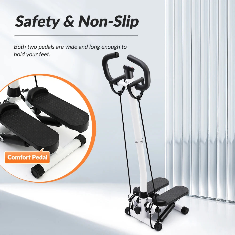 NON Exercise Stepper Machine with LCD Monitor for Home Gym