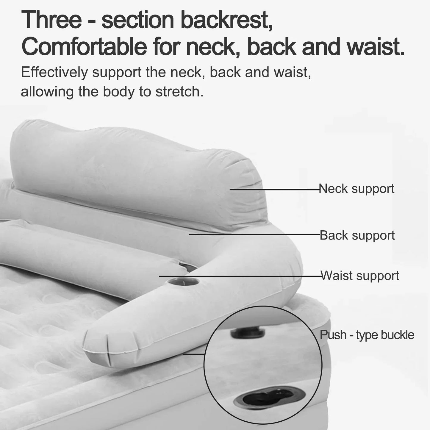 Two Person Built-In Pump Camping Mattress for Outdoor Slumber