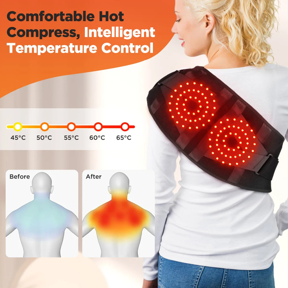 Hailicare Heating Vibration Massager Belt Waist Lower Back Relief