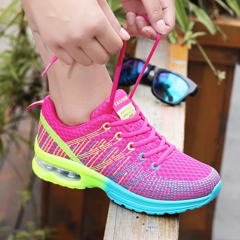 AZGB Women Running Shoes Breathable Athletic Sneakers Nonslip For Walking