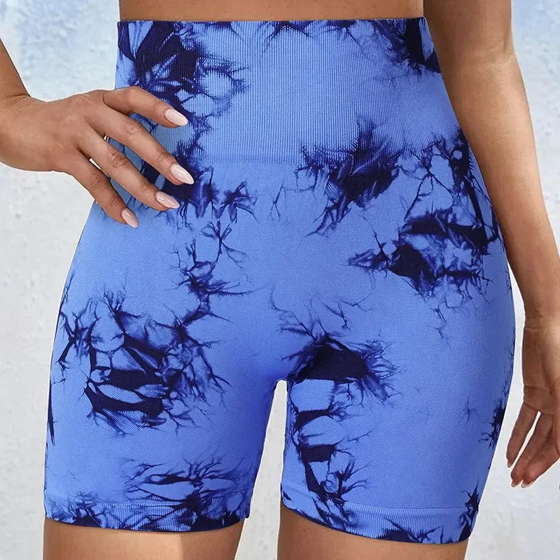Women's High Elastic Yoga Shorts For Gym And Running