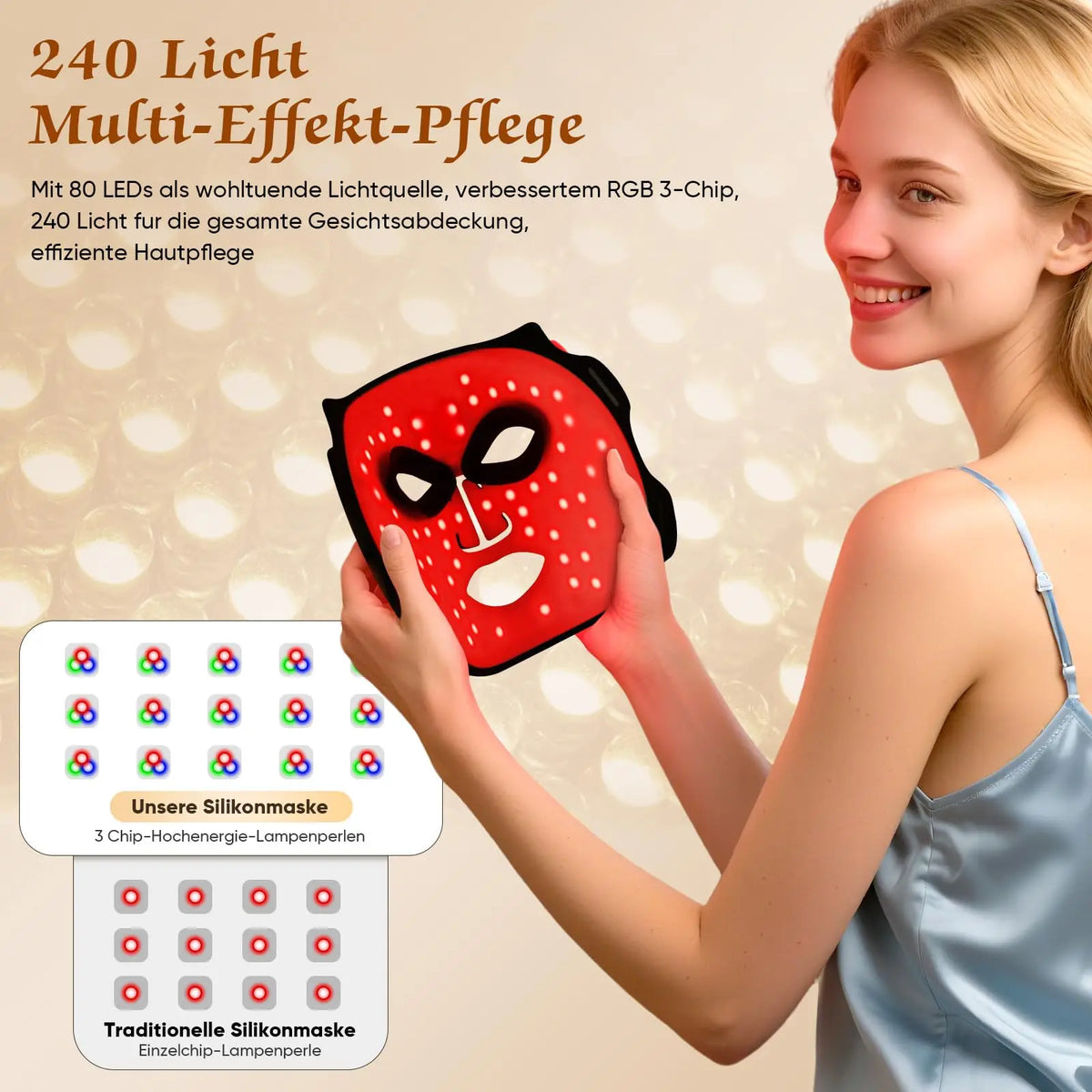 UBilli LED Facial Mask For Photon Skin Therapy And Rejuvenation