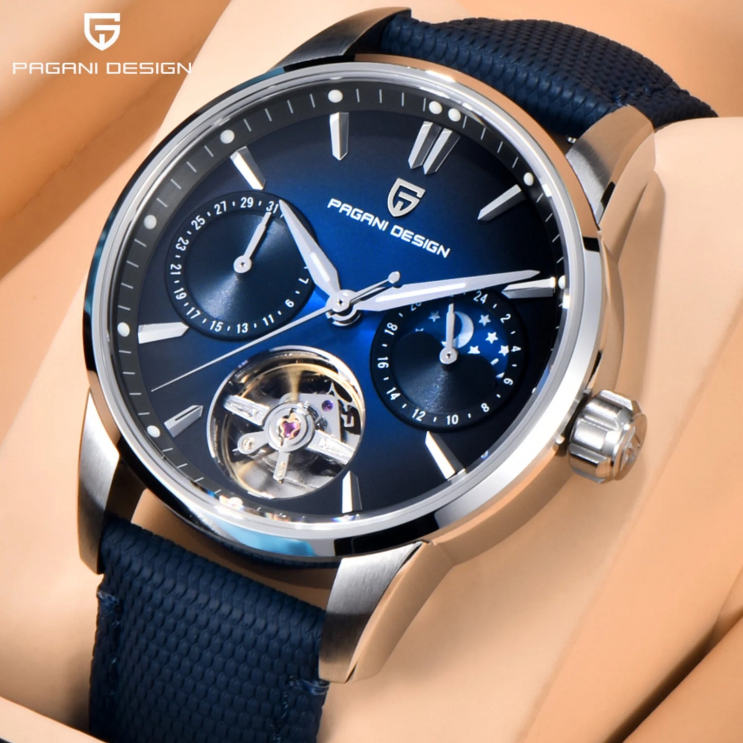 Pagani Design E3255Y Mechanical Calendar Watch For Men