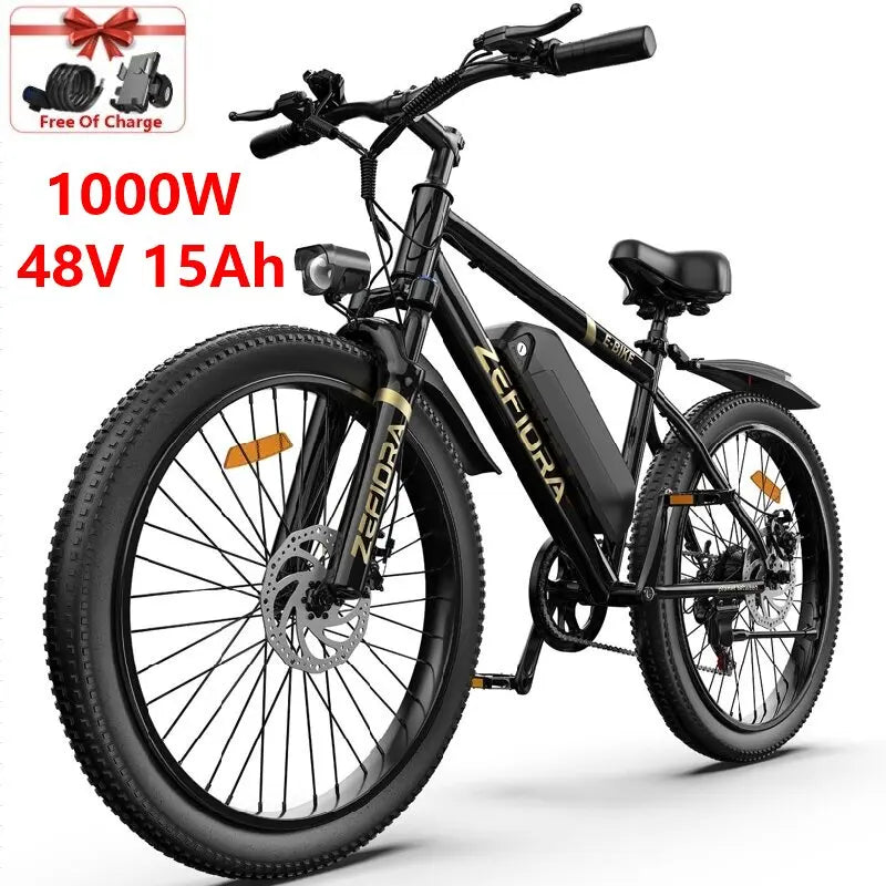 Zefiora M10 Electric Mountain Bike 1000W Ebike Aluminum Alloy Frame