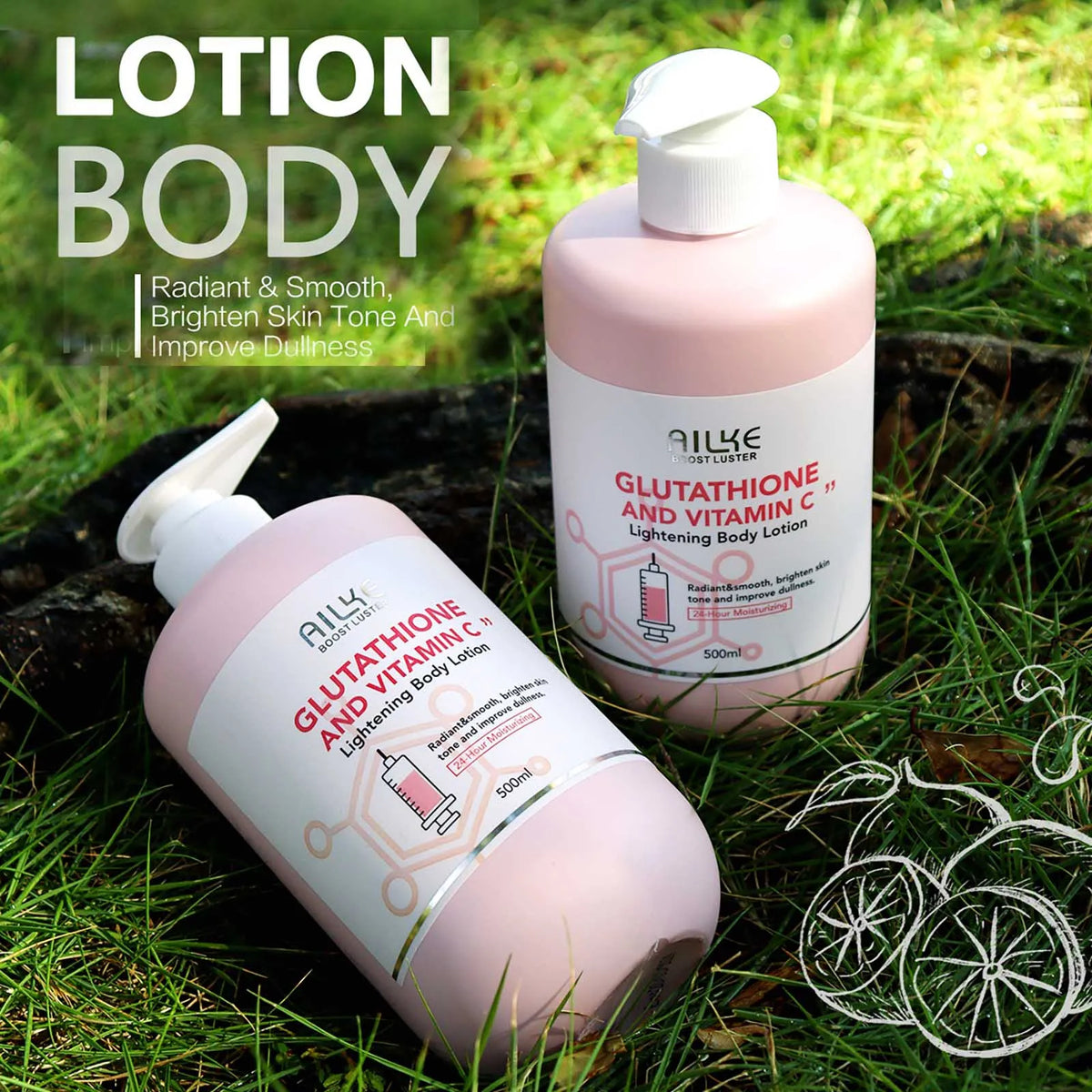 AILKE Vitamin C With Glutathione Brightening Body Lotion