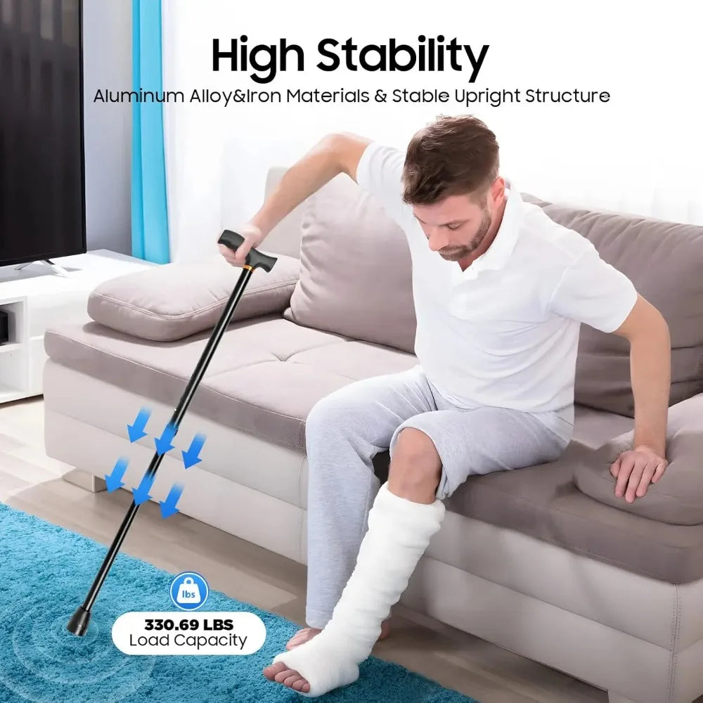 Stair Climbing Assist Cane Four Leg Anti Slip Aluminum Alloy