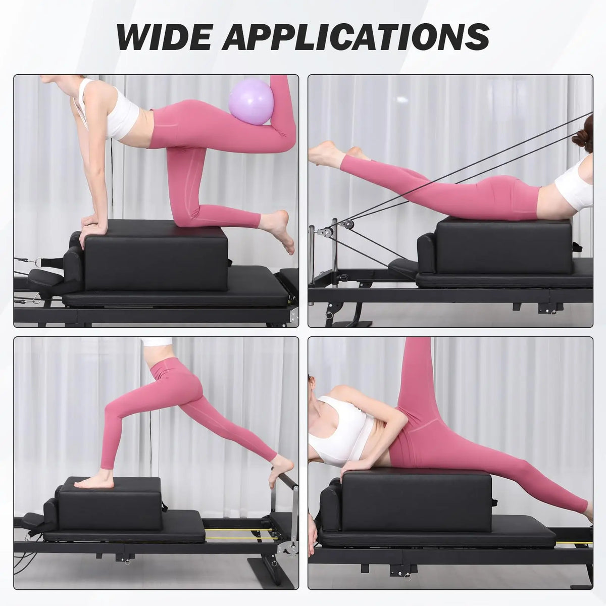 HiMISS Portable Pilates Reformer Sitting Box For Home