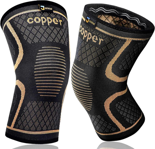 Copper Compression Knee Braces For Men And Women 2 Pack