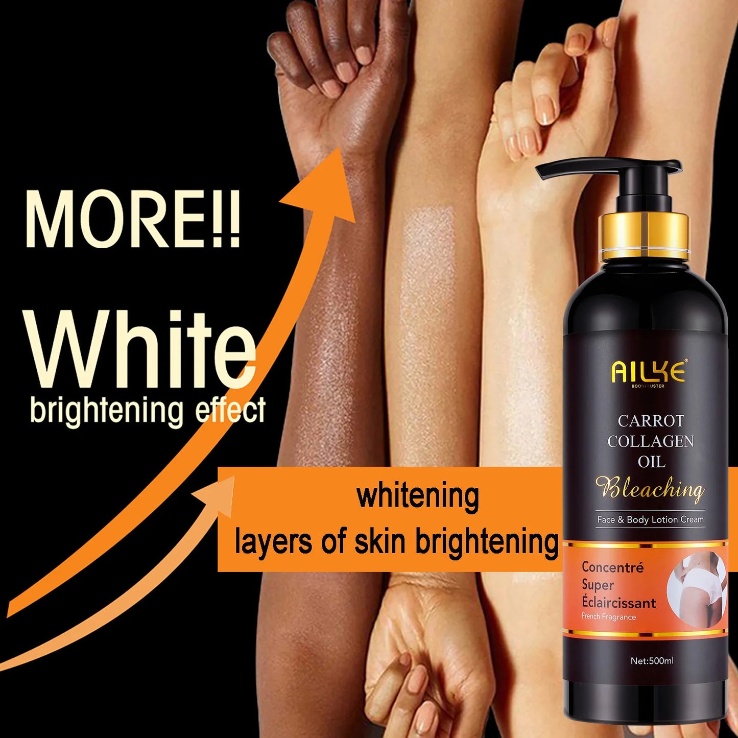 AILKE Whitening Skin Care Set, With Nicotinamide, Glutathione, Moisturizing, Even Skin Tone, Remove Dark Spot, Freckle, Melanin
