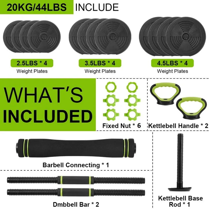 TWISTER.CK Adjustable Dumbbells Set For Home Gym And Training