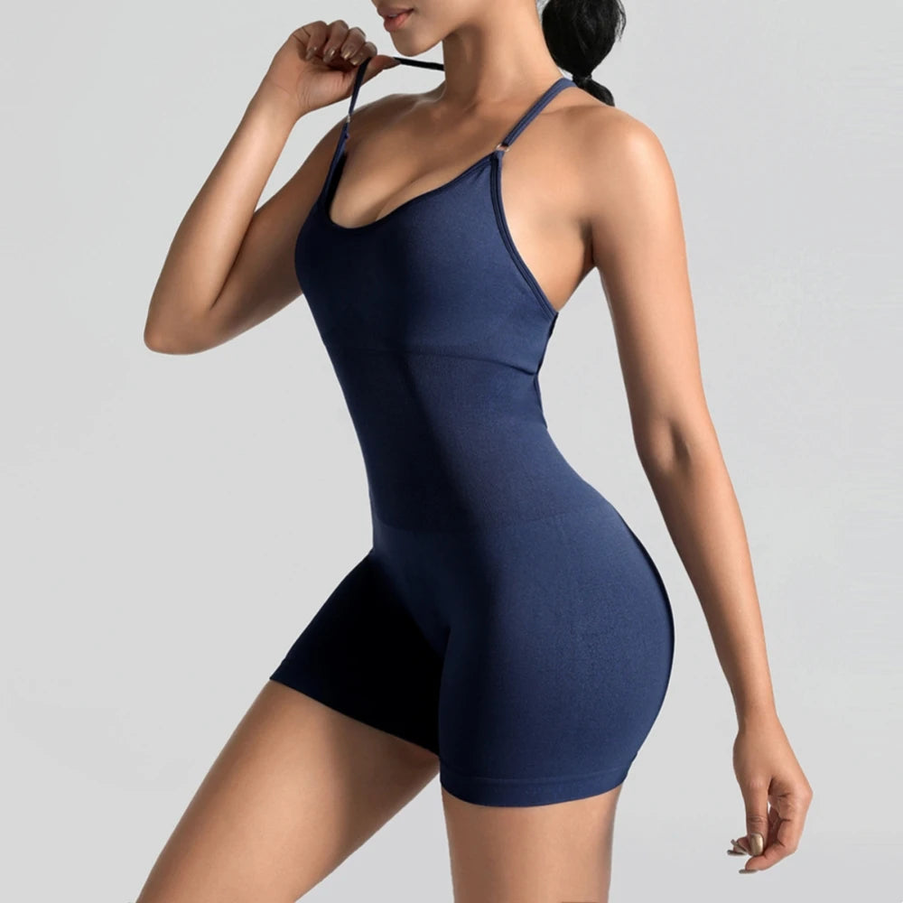 Yoga Sets for Women Gym Jumpsuits Active Wear Workout Overalls