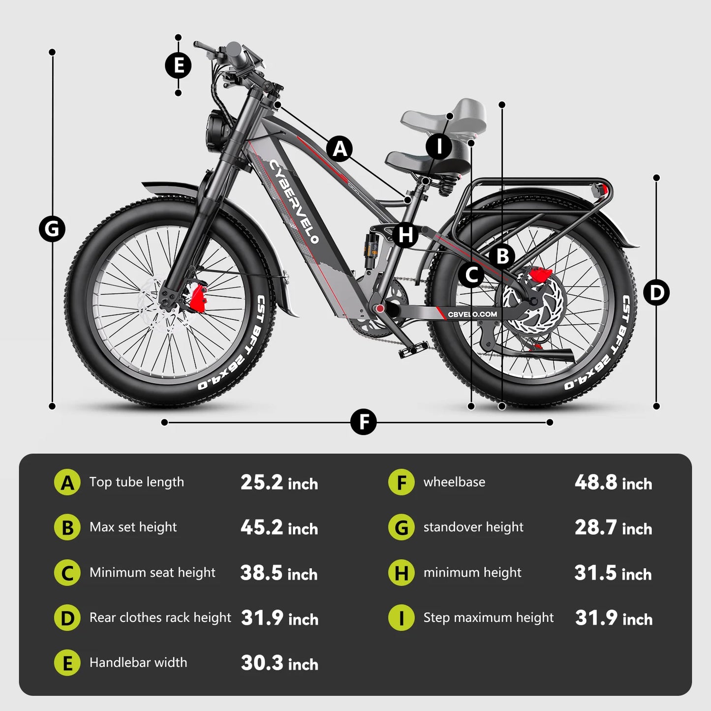 CYBERVELO EK9 5000W Off-Road Electric Bike Fat Tire