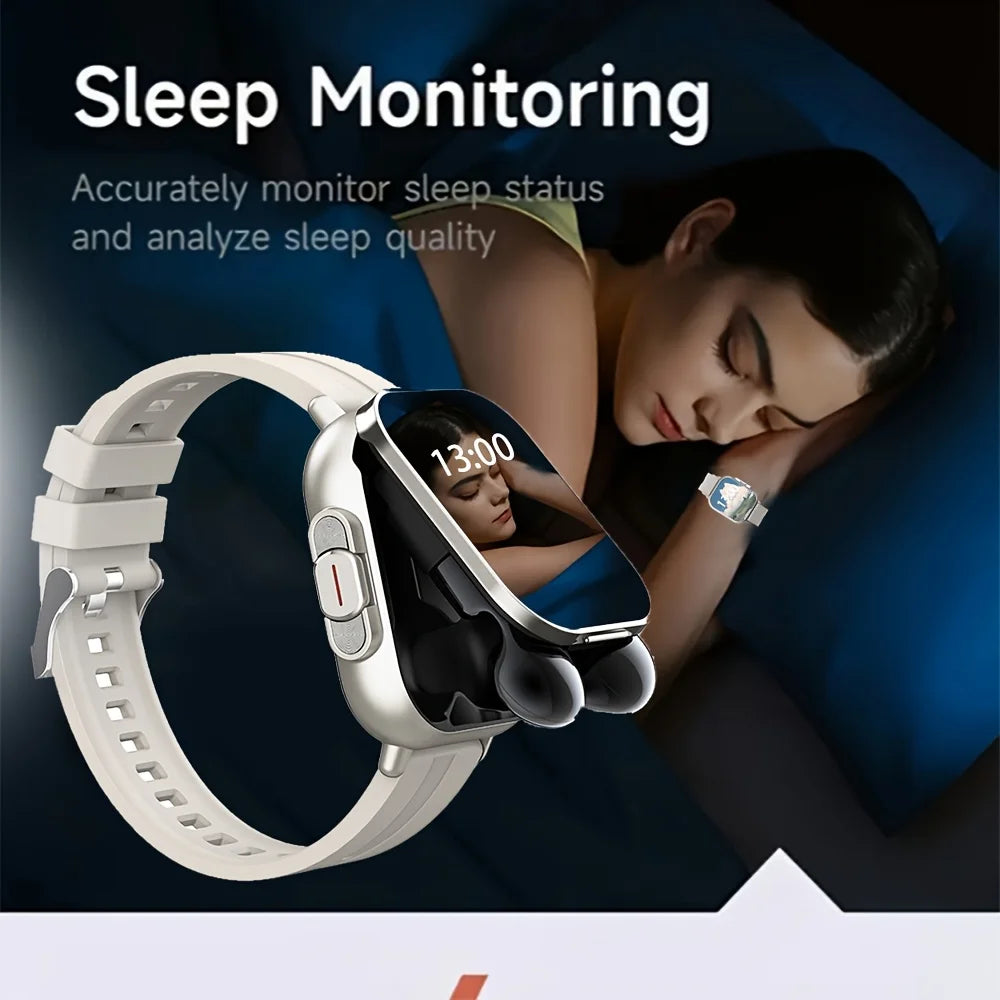 ERUN Two In One Smartwatch With Earbuds And Fitness Tracking
