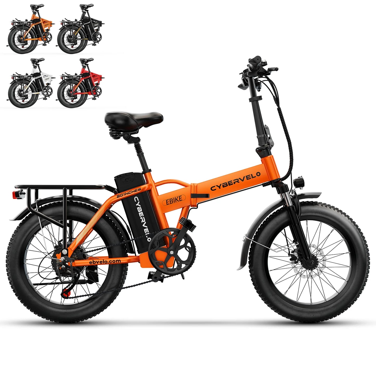 CYBERVELO EK4 1000W Folding Electric Bike 48V Battery