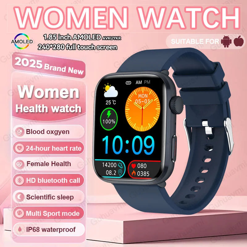 AI Smart Diagnosis Watch HRV PPG Blood Pressure Health Monitor NFC IP68