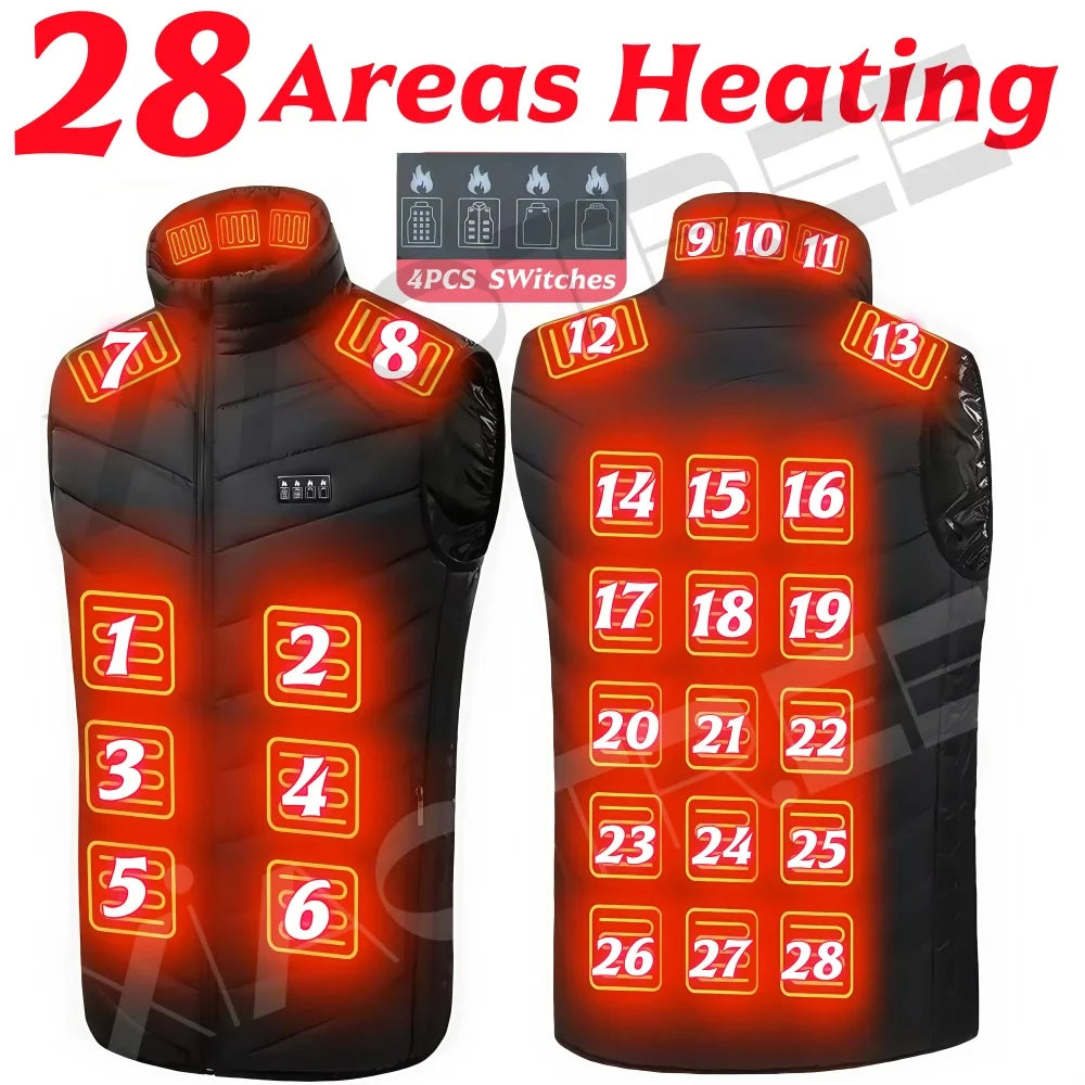 XIAOTREECN Heated Vest for Men and Women Thermal USB Jacket