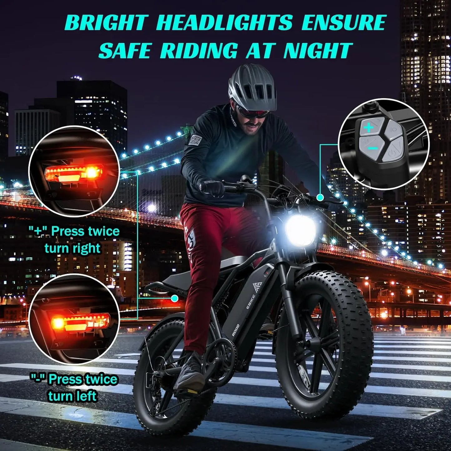 TST R002S 1500W Electric All-Terrain Bike TS TST GRP LLC