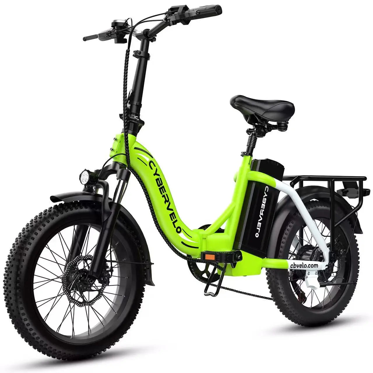 CYBERVELO 1000W Folding Electric Bike With Removable 48V Battery