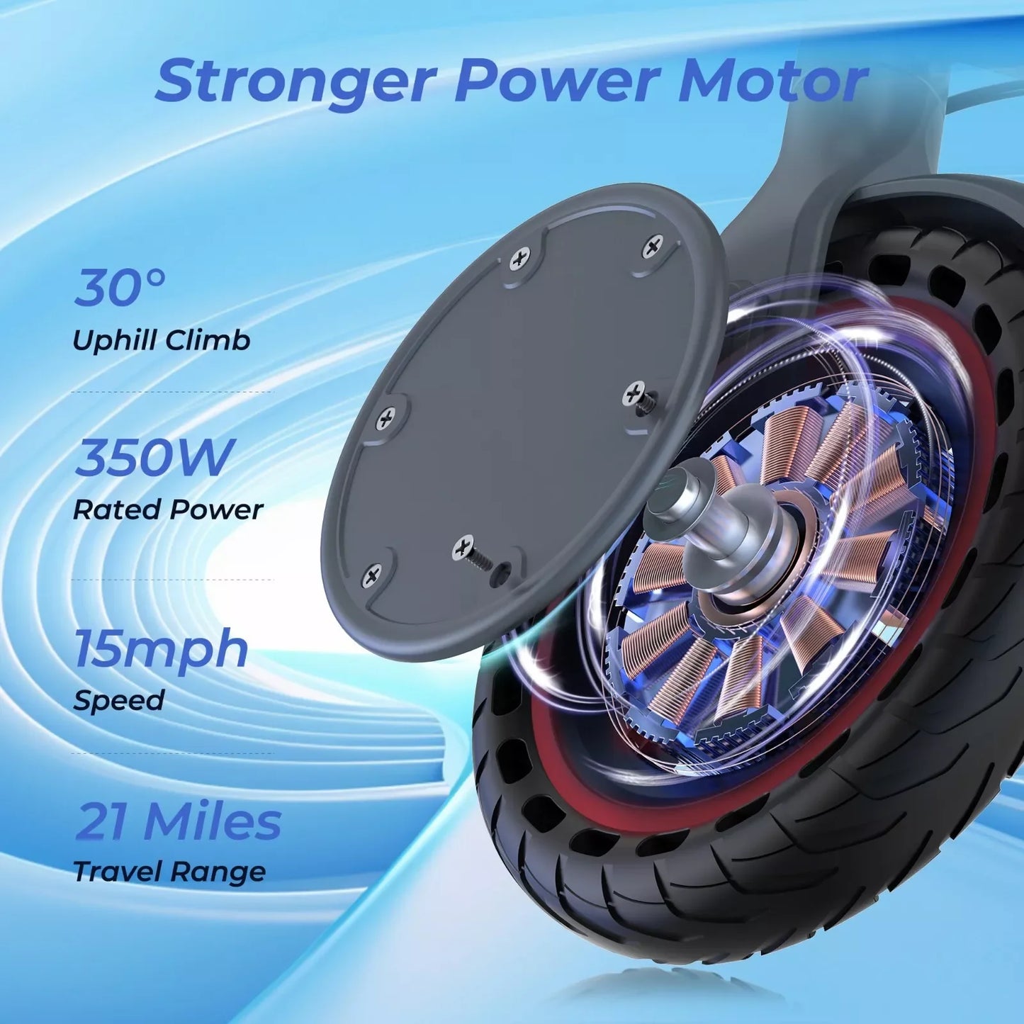 Ladped LP80 Electric Scooter 350W Foldable APP Control 19 MPH