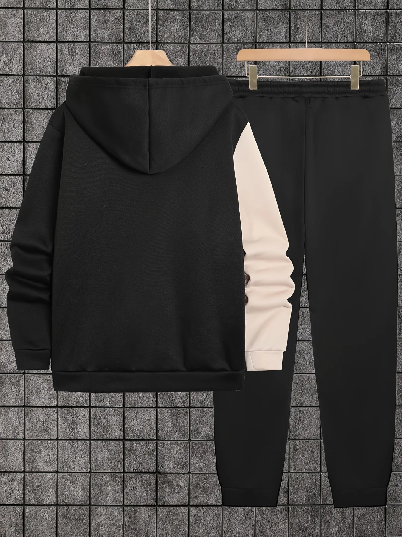 Men's Zip Up Hoodie And Sweatpants Set For Autumn Winter