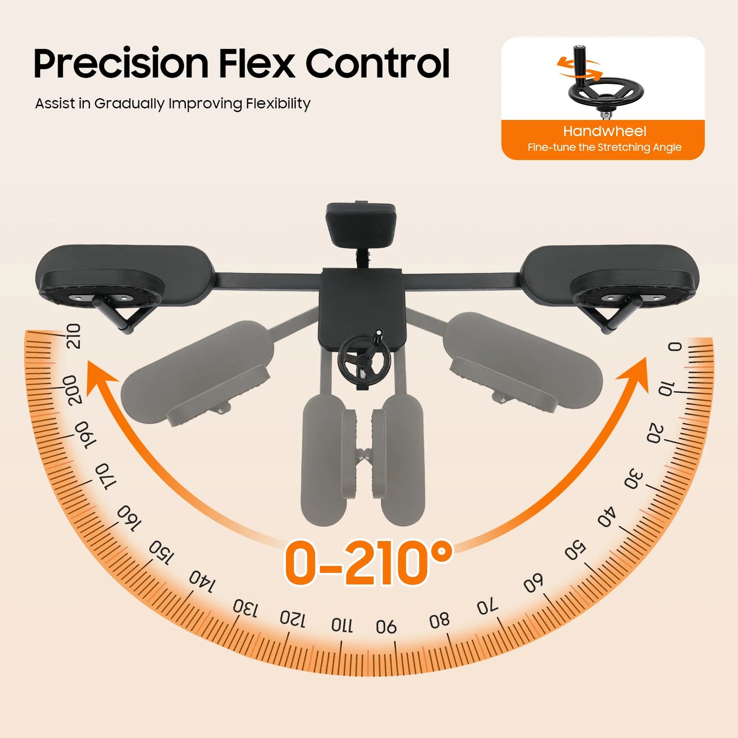 Leg Stretcher Heavy Duty 220lbs For Flexibility Splits Training At Home Gym