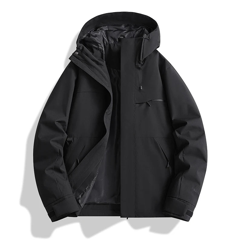 Waterproof Hooded Hiking Jacket for Women Outdoor Sports Trekking