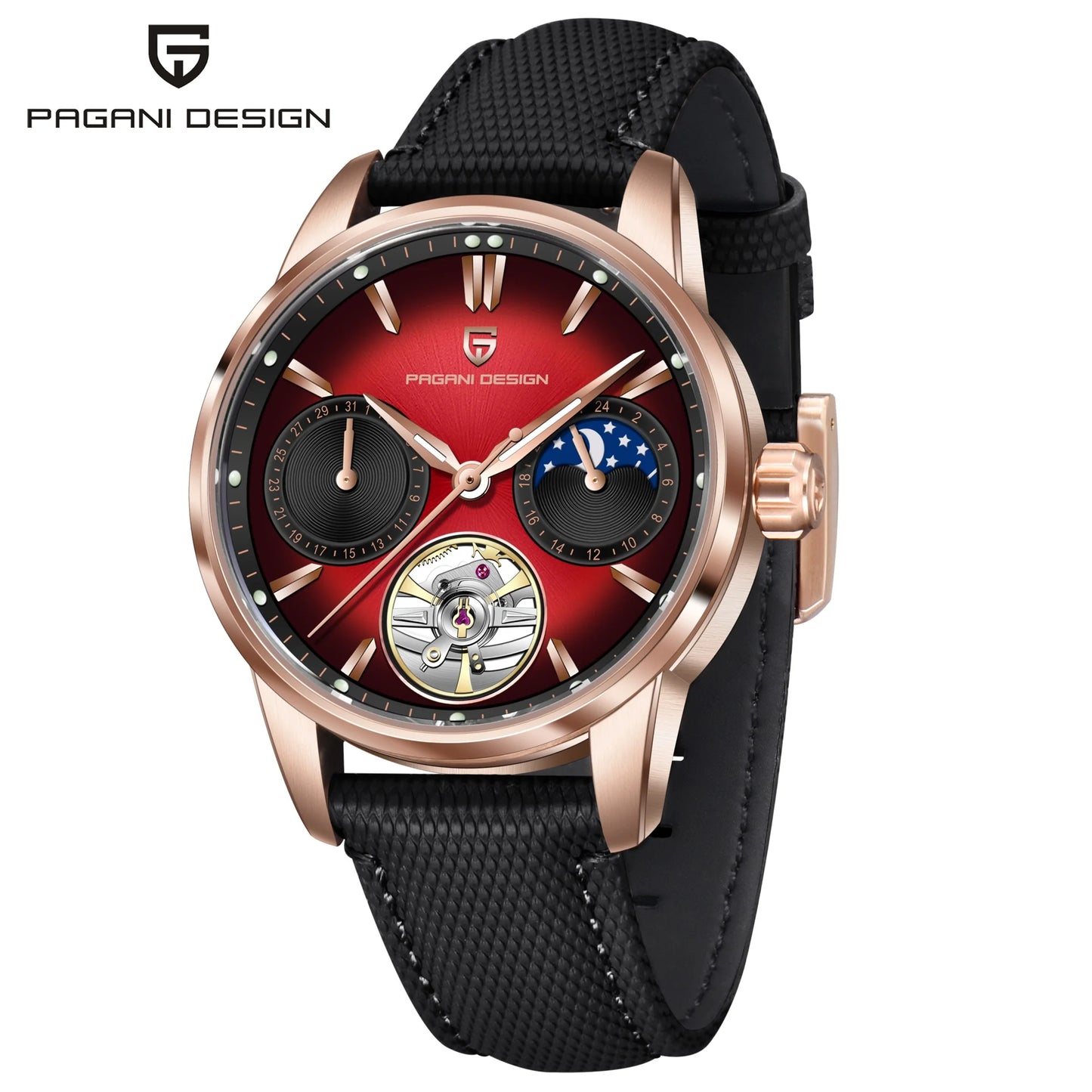 Pagani Design E3255Y Mechanical Calendar Watch For Men